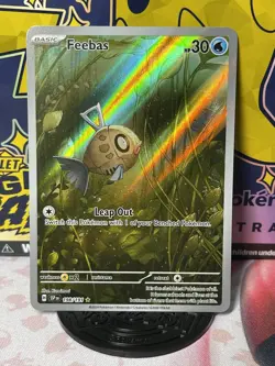 Pokemon TCG Feebas Illustration Rare Card Surging Sparks 198/191 - Image 1