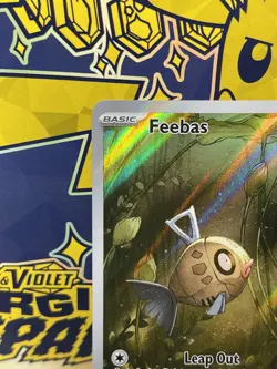 Pokemon TCG Feebas Illustration Rare Card Surging Sparks 198/191 - Image 2