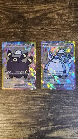 4 FAN ART Pokemon TCG Cards Umbreon Glaceon Sylveon Espeon - Image 2