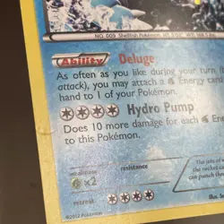 Pokemon TCG 2012 Plasma Blast Card -- Blastoise 16/101 Cosmos Holo - Image 2