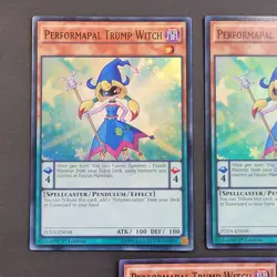Yugioh TCG - 3x Performapal Trump Witch - FUEN-EN048 - Super Rare, 1st - NM 2017 - Image 3