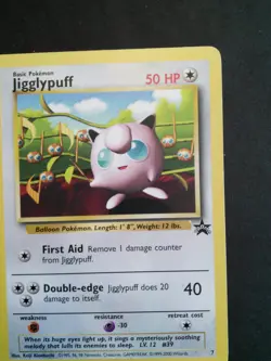 Pokemon Jigglypuff Black Star Promo Card #7 1999 2000 - Image 3
