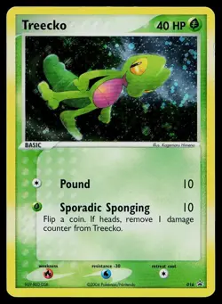 Pokemon Card Nintendo Black Star Promos Treecko 016 Promo Holo - Image 1