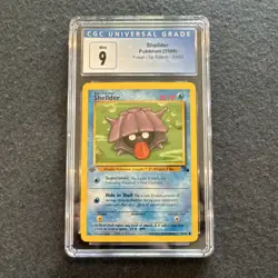 CGC 9 Shellder Fossil 1st Edition Pokemon Card 1999 Wizards 54/62 - Image 1