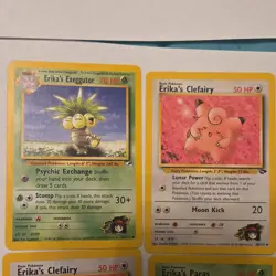 Pokemon Gym Challenge Card Lot Erika's Exeggutor, Clefairy Wizards 2000 (8) - Image 2