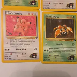 Pokemon Gym Challenge Card Lot Erika's Exeggutor, Clefairy Wizards 2000 (8) - Image 3