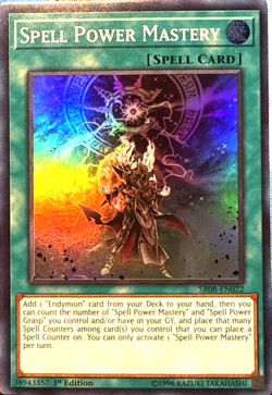 Spell Power Mastery SR08-EN022 1st Edition Super Rare YuGiOh TCG Card - Image 1