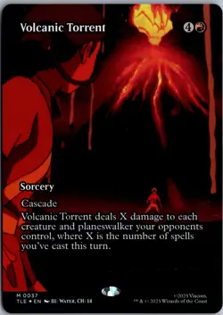 Volcanic Torrent (Borderless) M Avatar Airbender: Eternal-Legal 37 NM Foil Magic - Image 1
