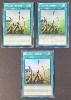 Yugioh TCG - 3x Dragon Shrine - SDBE-EN019 - Unlimited Super Rare - NM/LP, 2013 - Image 1