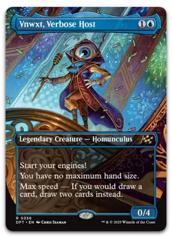 Vnwxt, Verbose Host (Borderless) #356 (NM) Aetherdrift DFT Magic MTG - Image 1