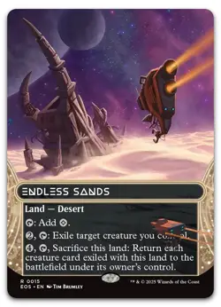 Endless Sands (0015) (Borderless) #15 (NM) Edge of Eternities EOS Magic MTG - Image 1