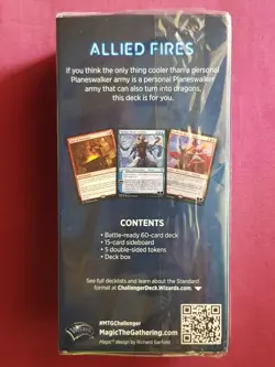 Magic The Gathering CHALLENGER 2020 ALLIED FIRES New Sealed Deck MTG - Image 2