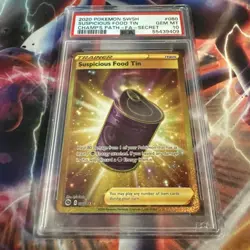 2020 POKEMON SWORD & SHIELD CHAMP'S PATH FULL ART/SUSPICIOUS FOOD TIN PSA 10 - Image 1