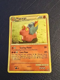2010 MAGCARGO #6/90 HGSS UNDAUNTED POKEMON CARD- RARE - HOLO - LP - Image 1