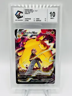 CCC 10 Carte Pokemon Pikachu Vmax TG17/TG30 Origine Perdue FR - Image 2