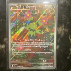 Maractus 160/159 Illustration Rare SV09: Journey Together Pokemon Card NM - Image 1