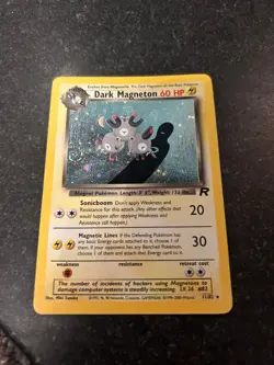 Dark Magneton 11/82 Holo Rare Pokemon Card - Image 1