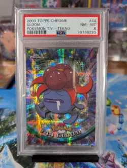 Topps Chrome TV Animation Edition 2000 Pokemon Gloom tekno #44 PSA 8!🔥 - Image 1
