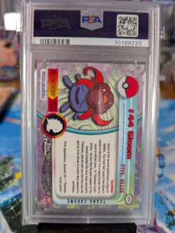 Topps Chrome TV Animation Edition 2000 Pokemon Gloom tekno #44 PSA 8!🔥 - Image 2