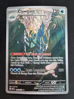 Pokemon Mega Evolution - Clawitzer Illustration Rare 141/132 - Near Mint! - Image 1