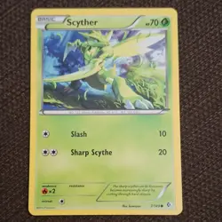 Pokemon TCG Scyther 7/149 Basic 70HP Common Regular 2012 - Image 1