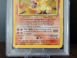 1999 POKEMON TCG Base Set Unlimited #4 CHARIZARD - HOLO PSA 8 NM-MT - Image 5