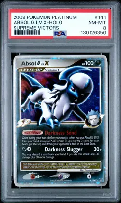 2009 POKEMON SUPREME VICTORS ABSOL G LV X #141 ULTRA PSA 8 NM #130126350 - Image 1