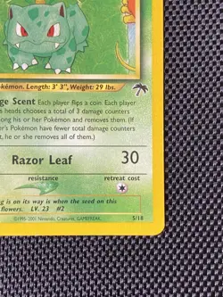 Pokemon Vintage Southern Islands Ivysaur 5/18 Rare WotC Promo - Image 4