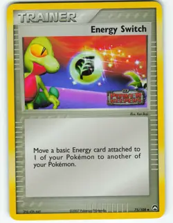 Energy Switch - Reverse Holo - 75/108 EX Power Keepers - Pokemon TCG - 2007 - Image 1