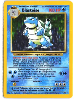 Blastoise 2/102 Rare Base Set Pokemon - Image 1