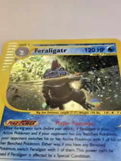 Feraligatr [Holo] #12/65 Pokemon Expedition Set + Hungry Snorlax [Holo] PSA 4 - Image 3