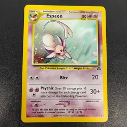 Espeon 1/75 Neo Discovery Unlimited Holofoil Holo Rare Pokemon TCG - Image 1