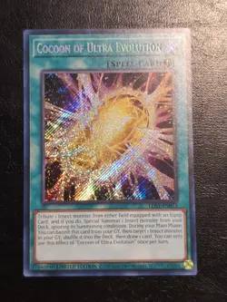 Yu-Gi-Oh! SECRET RARE HOLO CARD COCOON OF ULTRA EVOLUTION LDS1-EN073 1ST NM - Image 1