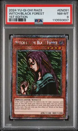 2024 YU-GI-OH! RA03-QUARTER CENTURY BONANZA WITCH OF THE BLACK FOREST PSA 8 - Image 1