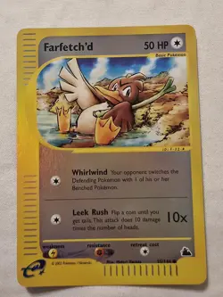 Pokemon TCG Skyridge Reverse Holo Card Farfetch'd 55/144 LP+ - Image 1