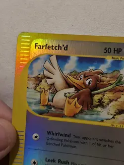 Pokemon TCG Skyridge Reverse Holo Card Farfetch'd 55/144 LP+ - Image 3