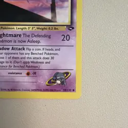 Sabrina's Haunter Gym Challenge 055/132 LP Pokemon Card - Image 3