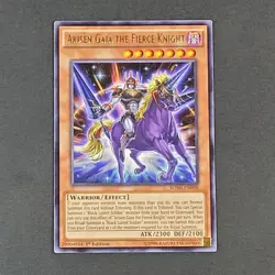 Yugioh TCG - Arisen Gaia The Fierce Knight - BOSH-EN098 - LP/NM - Rare 1st 2015 - Image 2