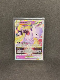 Pokemon Mewtwo VSTAR Holo Ultra Rare TCG Card 031/078 Pokemon Go - Image 1