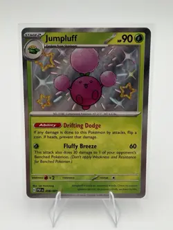 Jumpluff 098/091 Shiny Rare SV: Paldean Fates Pokemon Card NM - Image 1