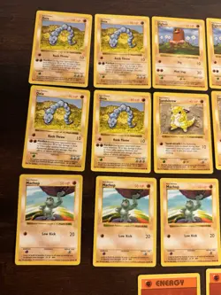 VINTAGE SHADOWLESS Pokemon Base Set Collection - Lot of 22 Cards - FIGHTING TYPE - Image 3