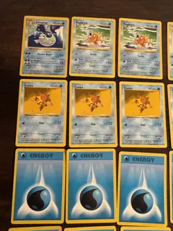 VINTAGE SHADOWLESS Pokemon Base Set Collection - Lot of 28 Cards - WATER TYPE - Image 2