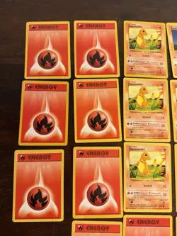 Vintage SHADOWLESS Pokemon Base Set Collection - Lot of 39 Cards - FIRE TYPE - Image 2