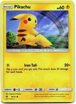 Pikachu - 28/73 (Water Web Holo) Promo Miscellaneous Cards & Products MCAP Light - Image 1