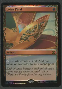 Magic The Gathering Lotus Petal Masterpiece Series Kaladesh Inventions Foil 015 - Image 1