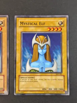 Yugioh TCG - 2x Mystical Elf - SDY-001 - LP/NM - Vintage Unlimited Common 2002 - Image 5