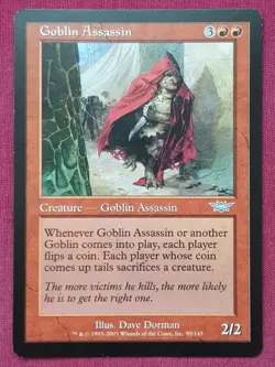 Magic The Gathering LEGIONS GOBLIN ASSASSIN red card MTG - Image 1