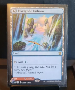 MTG Riverglide Pathway Lavaglide Pathway-Zendikar Rising#264/280-Regular-Rare-LP - Image 1