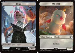 4x Hero (5) // Moogle (11) Token MTG Final Fantasy NM Magic Regular - Image 1