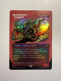 Draconautics Engineer (Borderless) 341 MTG Aetherdrift Foil - Image 1